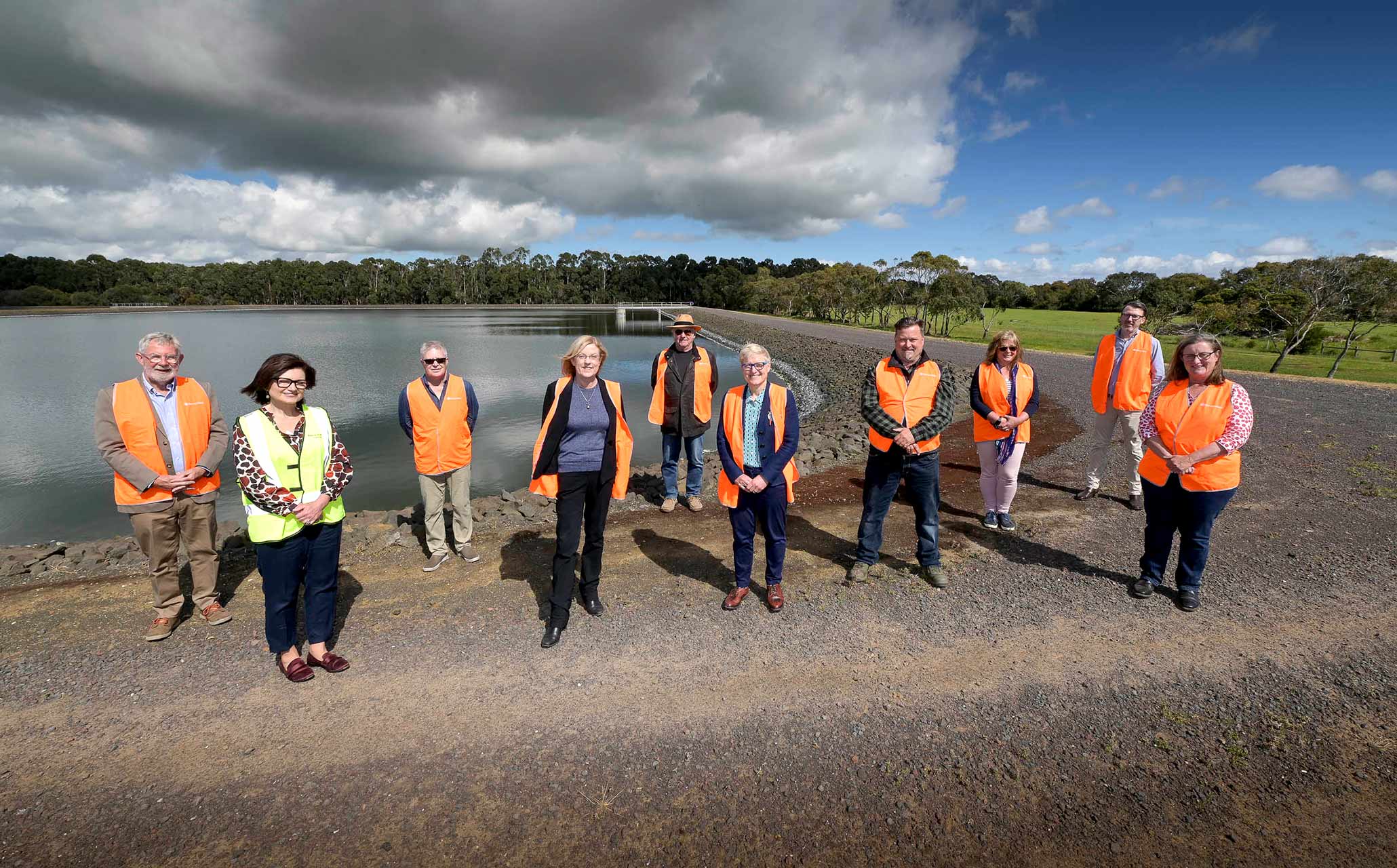 The Hon Lisa Neville, Minister for Water, joined local Bellarine Peninsula growers and producers along with Barwon Water Chair Jo Plummer and Managing Director Tracey Slatter.